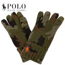 ラルフローレン　手袋（メンズ） POLO RALPH LAUREN (ポロ ラルフローレン) カモタッチ グローブ [メンズ] PC0719 CAMO TOUCH GLOVE【CMO／F】カモ柄 迷彩 スマホ対応 手袋 ギフト プレゼント【メール便対応】