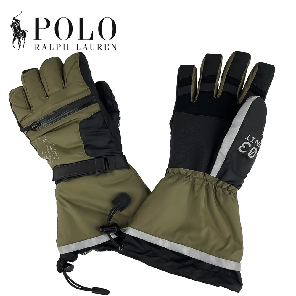 ラルフローレン　手袋（メンズ） POLO RALPH LAUREN (ポロ ラルフローレン) フライト グローブ [メンズ] PG0141 FLIGHT GLOVE【GRN／M】グリーン 防寒 防水 RLX 手袋 ギフト プレゼント