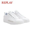 【店内全品ポイント10倍！】【20 OFF】REPLAY (リプレイ) スニーカー メンズ GMZ3B.C0009S【WHT／41 42 43】 白 靴 シューズ シンプル リサイクル素材