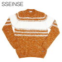 【70%OFF】SSEINSE (センス) ローゲージ セーター [メンズ] MI1398SS 【Red Brick／S・M・L・XL・XXLサイズ】 フィッシャーマン ニット イタリア製