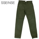 【70 OFF】SSEINSE (センス) チノパンツ メンズ PSI1010SS 【KAKI GREEN／44 46 48 50サイズ】カーキグリーン テーパード スリムフィット ストレッチ パンツ