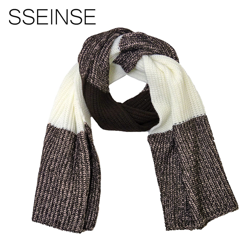 【ポイント5倍】【60%OFF】SSEINSE (センス) ニット マフラー [メンズ] SPI72SS 【BWN／F】 ブラウン スカーフ プレゼント ギフト【あす楽】