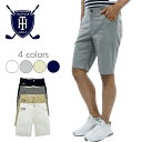 トミーヒルフィガー TOMMY HILFIGER GOLF (トミーヒルフィガー ゴルフ) ベーシック ショートパンツ [メンズ] THMA425 【WHT/GRY/SND/NVY／S・M・L・LL・XL】 ホワイト グレー サンドベージュ ネイビー ストレッチ 吉田優利