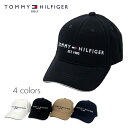 TOMMY HILFIGER GOLF (トミーヒルフィガー ゴルフ) キャップ THロゴ [ユニセックス] THMB3F51 【WHT/BLK/BEG/NVY／F】 ホワイト ブラック ベージュ ネイビー ベースボールキャップ CAP 帽子 吉田優利