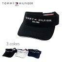 【クーポン利用で10%OFF】TOMMY HILFIGER GOLF (トミーヒルフィガー ゴルフ) バイザー THロゴ [ユニセックス] THMB3F52 【WHT/BLK/NVY／F】 ホワイト ブラック ネイビー サンバイザー キャップ 帽子 吉田優利