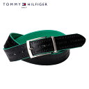 ＼10%OFFクーポン配布中／【店内全品ポイント10倍！】TOMMY HILFIGER GOLF (トミーヒルフィガーゴルフ) リバーシブル ベルト [メンズ] THMB0FV2 REVERSIBLE BELT 【BLK(10)／F】 ブラック フリーサイズ プレゼント ギフト