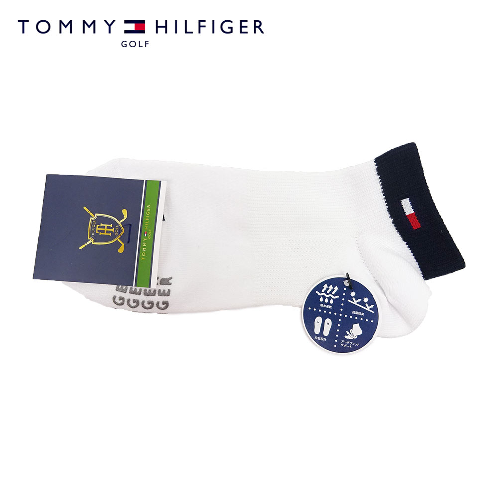 【お買い物マラソン当店ポイント10倍！】TOMMY HILFIGER GOLF (トミーヒルフィガー ゴルフ) ファンクショナブル レディース ソックス [レディース] THMB811F FUNCTIONABLE LADIES SOCKS 【WHT(00)／23-25cm】 靴下 吸水速乾 抗菌防臭【メール便対応】【ギフト】