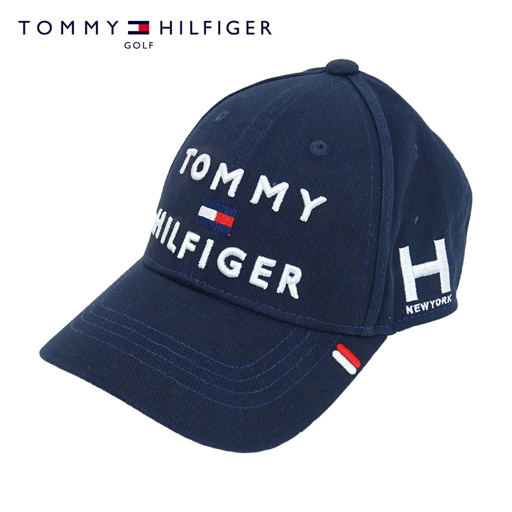 トミー ヒルフィガー キャップ メンズ 【お買い物マラソン当店ポイント10倍！】TOMMY HILFIGER GOLF(トミーヒルフィガー ゴルフ) TRIPLE LOGO CAP [ユニセックス] THMB903F 【NVY(30)／F】キャップ ネイビー 三段ロゴキャップ 帽子 ギフト【ギフト】