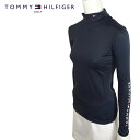 【店内全品ポイント10倍！】【30%OFF】TOMMY HILFIGER GOLF (トミーヒルフィガー ゴルフ) ハイネック アンダーシャツ [レディース] HIGH NECK UNDER SHIRTS THLA140 【NVY(30)／S・M・L・LLサイズ】ネイビー 長袖シャツ 吸水速乾 抗菌防臭 UVカット ゴルフウェア