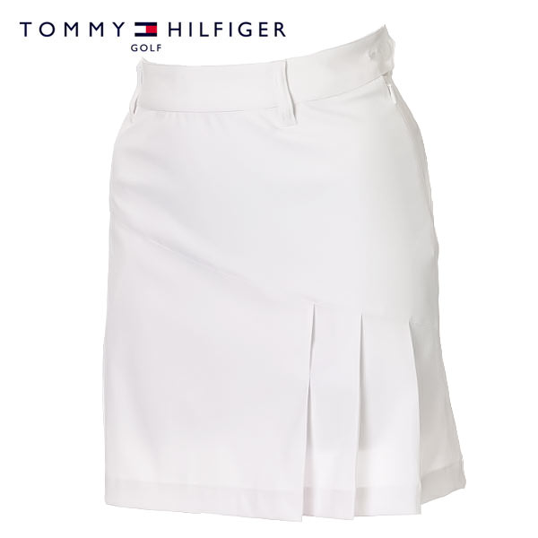 【お買い物マラソン当店ポイント10倍！】【40%OFF】TOMMY HILFIGER GOLF (トミーヒルフィガー ゴルフ) サイドフラッグべーシックスカート [レディース] THLA218【WHT(00)／S・M・Lサイズ】 ホワイト 吸水速乾 ストレッチ 吉田優利 ゴルフウェア