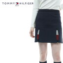 【60%OFF】TOMMY HILFIGER GOLF (トミーヒルフィガー ゴルフ) ボックスプリーツ ニットスカート [レディース] THLA268【NVY(30)／XS・S・M・Lサイズ】 ネイビー ゴルフウェア