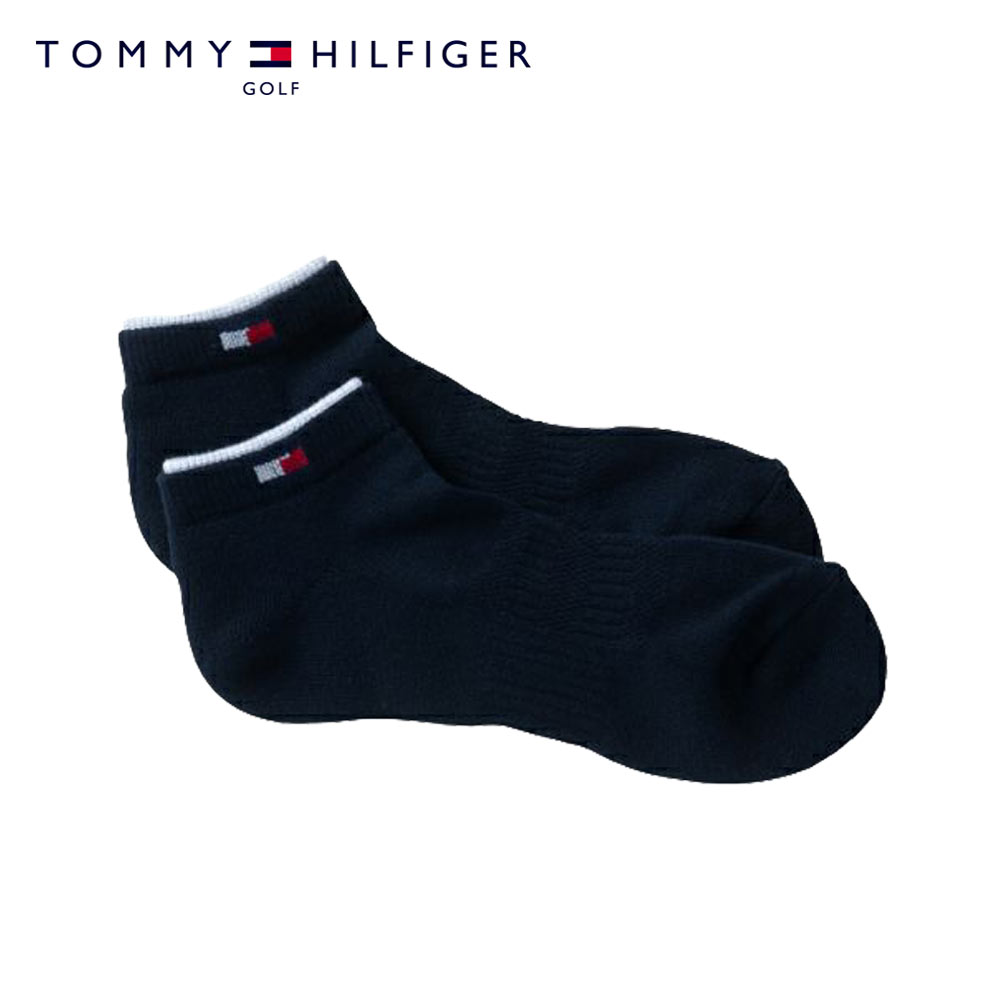 【お買い物マラソン当店ポイント10倍！】TOMMY HILFIGER GOLF (トミーヒルフィガー ゴルフ) レディース ショート ソックス コットンタイプ [レディース] THMB1F2F【NVY(30)／F(23~25cm)】日本製 抗菌 防臭 吉田優利 プレゼント ギフト【メール便対応】【ギフト】