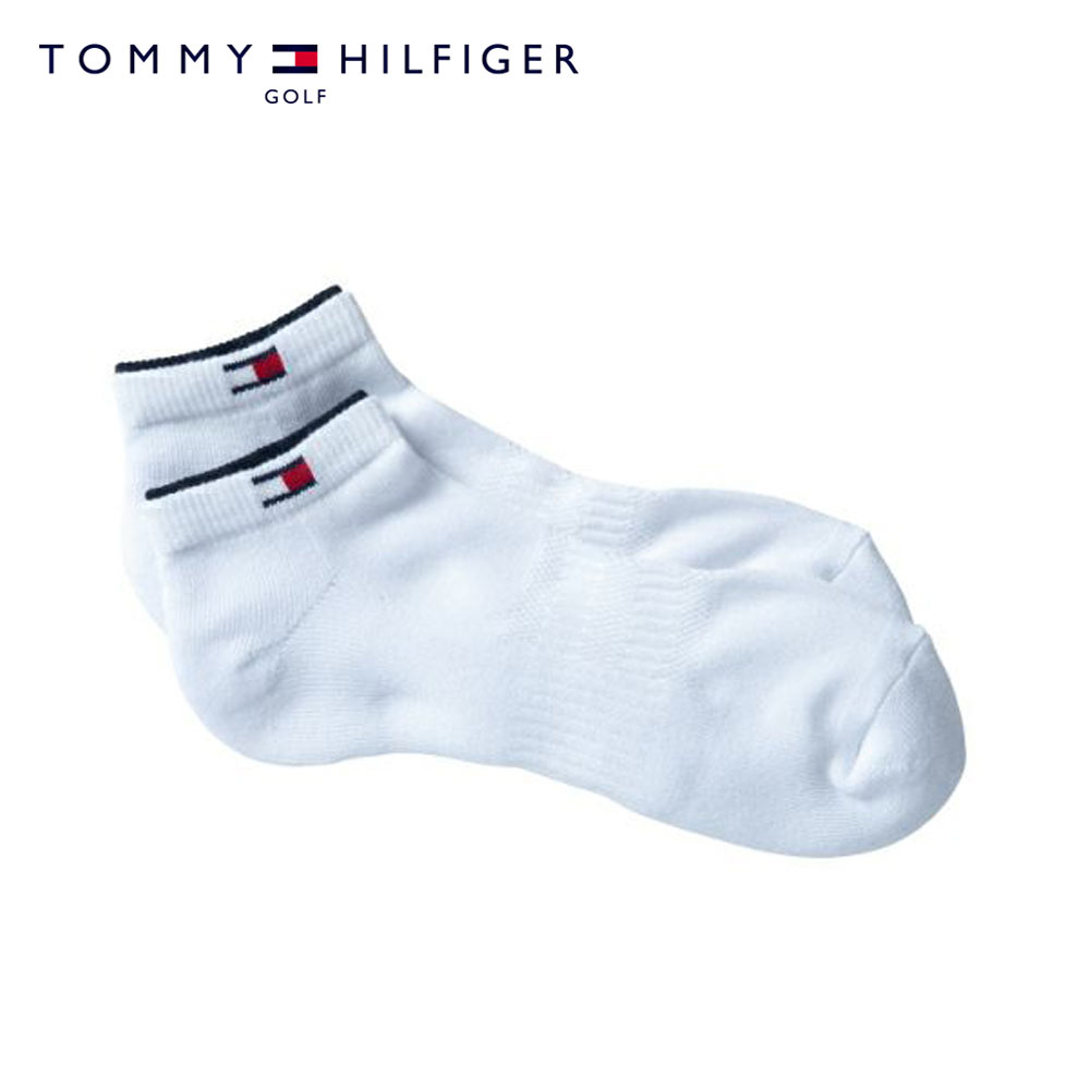 【お買い物マラソン当店ポイント10倍！】TOMMY HILFIGER GOLF (トミーヒルフィガー ゴルフ) レディース ショート ソックス コットンタイプ [レディース] THMB1F2F【WHT(00)／F(23~25cm)】日本製 抗菌 防臭 吉田優利 プレゼント ギフト【メール便対応】【ギフト】