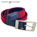 ＼10%OFFクーポン配布中／【店内全品ポイント10倍！】TOMMY HILFIGER GOLF(トミーヒルフィガーゴルフ) リバーシブルメッシュベルト [メンズ] THMB2SV1 【RED(40)／F】吉田優利 レッド プレゼント ギフト