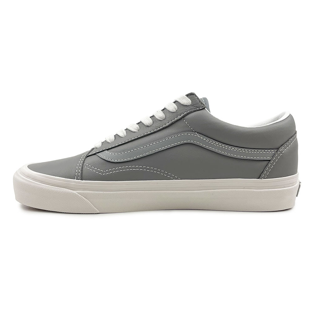 【10%OFF】VANS (ヴァンズ) オールドスクール 36DX レザー [メンズ] OLD SKOOL 36 DX VN0A54F3AXE 【VINTAGE LEATHER/FROST／26.0cm(US8)-28.0cm(US10)】ビンレージレザー フロスト グレー バンズ スニーカー 国内正規品【ギフト】【あす楽】