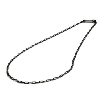 JAM HOME MADE ジャムホームメイド セーフティピン長アズキチェーンダイヤモンドネックレス S -BLACK- 安全ピン パンク パンキッシュ 黒 レディース シルバー女性 ワンポイント シンプル 小さい 小ぶり 細め鎖 プレゼントカジュアル 人気 メタル