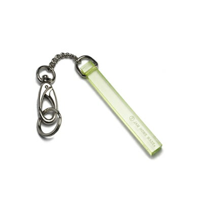 JAM HOME MADE ジャムホームメイド 8月 誕生石 ホテルキーホルダー S アクセサリー カラー スケルトン プラ バー 80's レトロ アクリル ポップ ウォレットチェーン 腰 ペリドット 黄緑 ライトグリーン