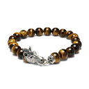 JAM HOME MADE ジャムホームメイド 坂元勝彦 十二支数珠ブレスレット -午(馬)- / TIGER'S EYE メンズ レディース ユニセックス シルバー 925 アンクレット お守り パワーストーン おすすめ ブランド 人気 プレゼント 干支