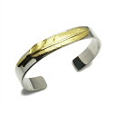 JAM HOME MADE ジャムホームメイド ダイヤモンドフェザーバングル -K18YELLOWGOLD- メンズ シルバー 925 18金 ボリューム 太め...