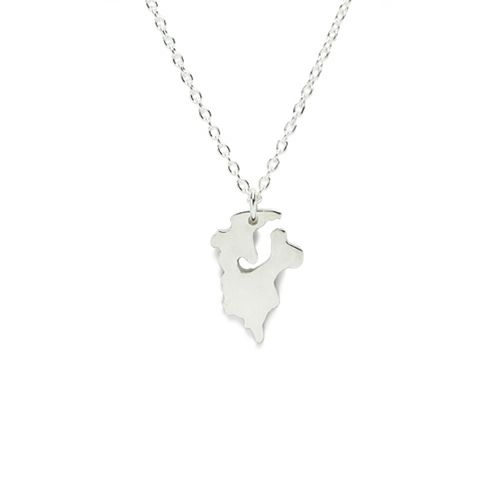 日本地図 鹿児島県 ネックレス JMAP046　クリスマス プレゼント ギフト ブランド ペンダント シルバー9..