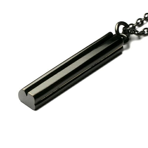 AB型 スティックネックレス NEW TYPE （血液型） - ブラック / ペアネックレス J-NS509BK　クリスマス ..