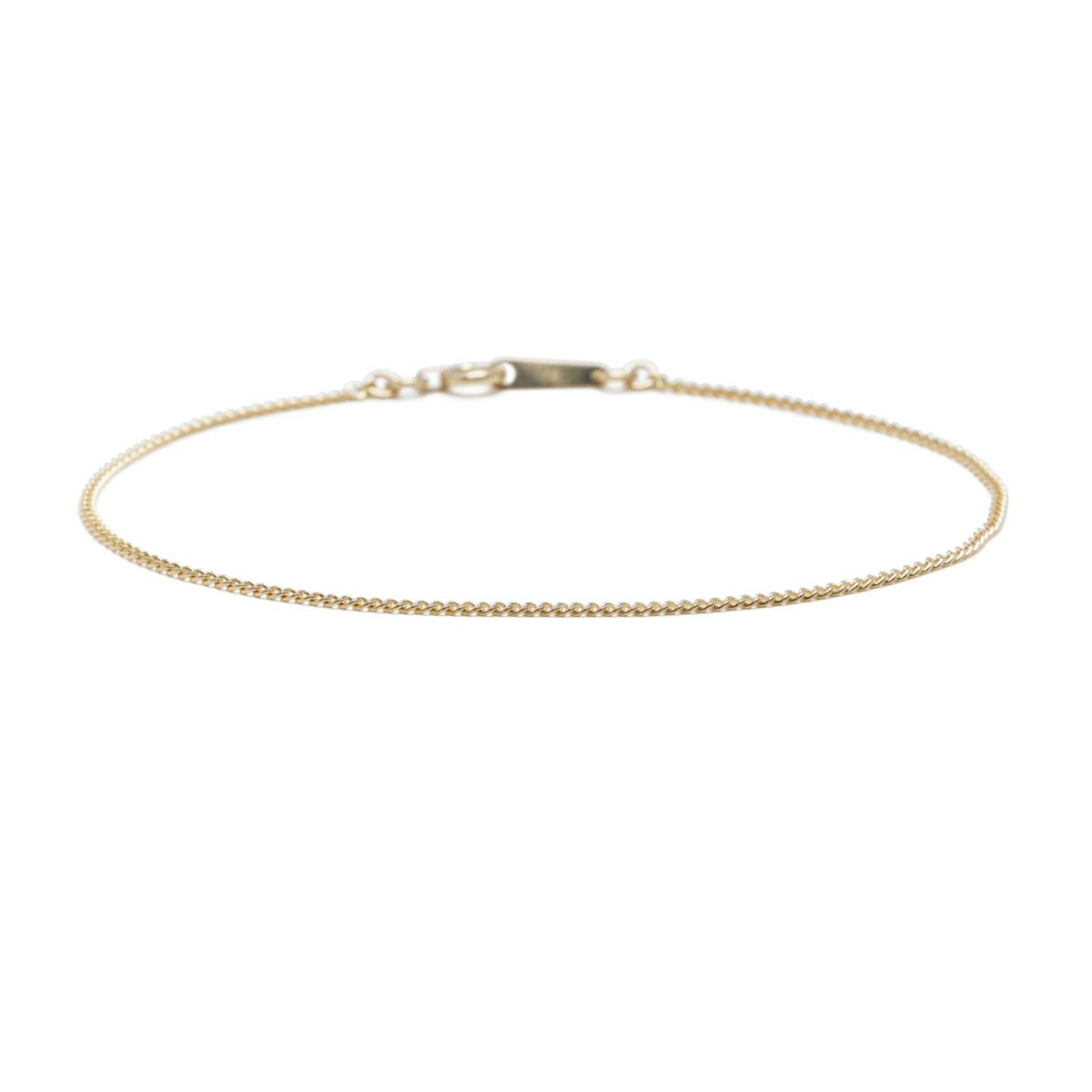 R18Kチェーンブレスレット- 喜平チェーンM /17cm