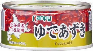 品名 ゆであずき 内容量 160g 原材料 砂糖(国内製造)、小豆(北海道)、でん粉、食塩/増粘剤(加工でん粉) 賞味期限 製造後37ヶ月 使用上の注意 直射日光を避け、常温で保存してください。 開缶時及び内容物を取り出すときには、切り口で手を傷つけないよう充分注意してください。 使い残しはガラスの容器や陶器などに移して冷蔵庫（10℃以下）に保存し、お早めにご使用ください。 販売者 加藤産業株式会社　兵庫県西宮市松原町9番20号