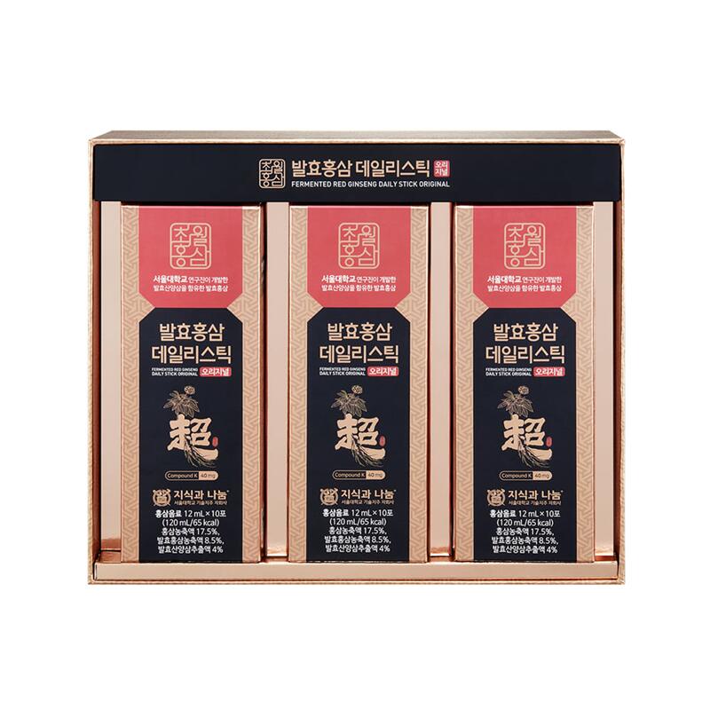 発酵紅参デイリースティックオリジナル 清涼飲料水 360ml（12ml×30包）