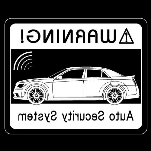 Rakuten - セキュリティステッカー(300 SRT8タイプ)