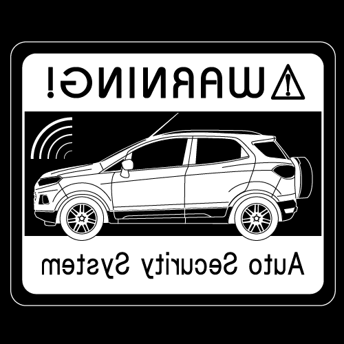 Rakuten - セキュリティステッカー(ECOSPORTタイプ)