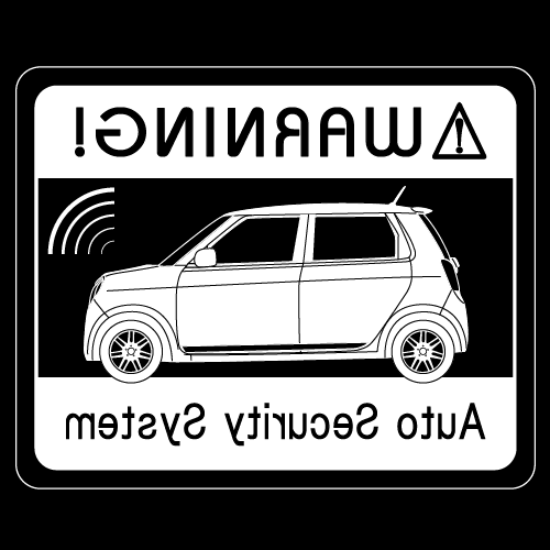 Rakuten - セキュリティステッカー(N-ONEタイプ)