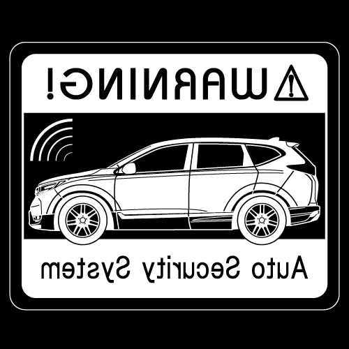 Rakuten - セキュリティステッカー(CR-V 5代目タイプ)
