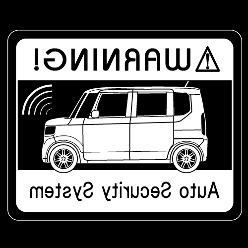 Rakuten - セキュリティステッカー(3代目N-BOXタイプ)