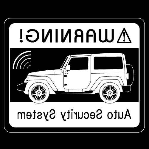 Rakuten - セキュリティステッカー(Wranglerタイプ)