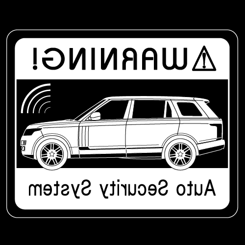 Rakuten - セキュリティステッカー(RANGE ROVERタイプ)