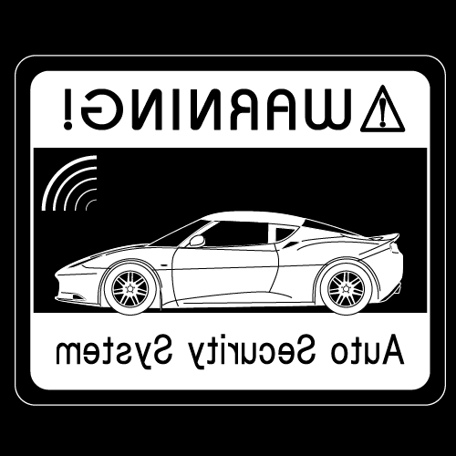 Rakuten - セキュリティステッカー(EVORAタイプ)
