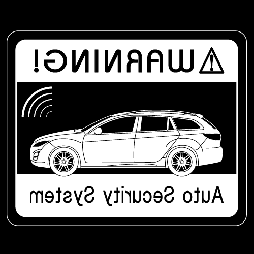 セキュリティステッカー(ATENZA Sport Wagonタイプ)