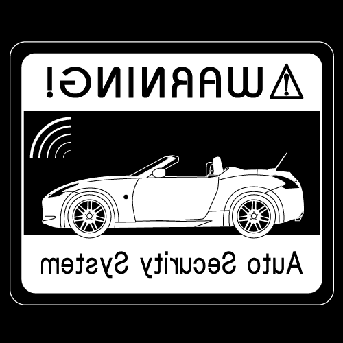 セキュリティステッカー(FAIRLADYZ ROADSTERタイプ)