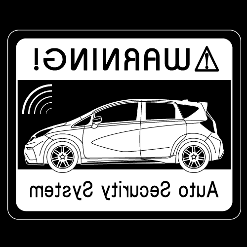セキュリティステッカー(NOTE NISMOタイプ)