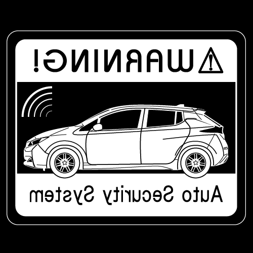 セキュリティステッカー(2代目 LEAFタイプ)