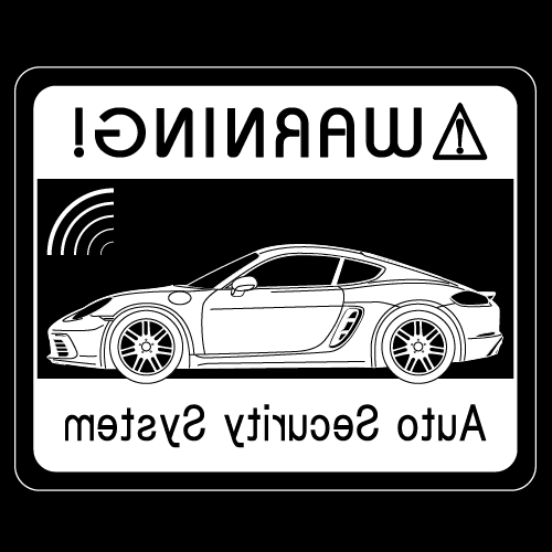 Rakuten - セキュリティステッカー(718Caymanタイプ)