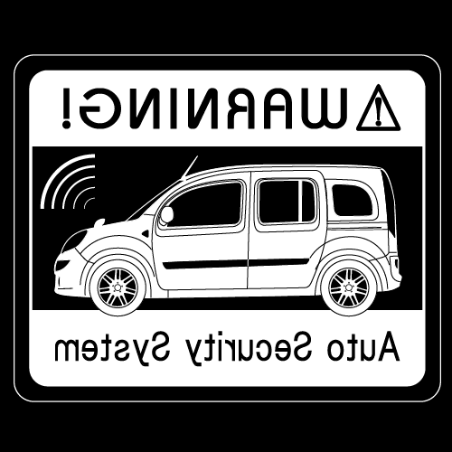 Rakuten - セキュリティステッカー(KANGOOタイプ)