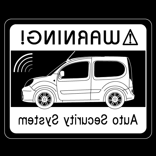 Rakuten - セキュリティステッカー(KANGOO BEBOPタイプ)