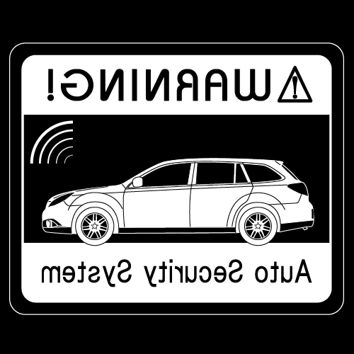 セキュリティステッカー(LEGACY OUTBACKタイプ)