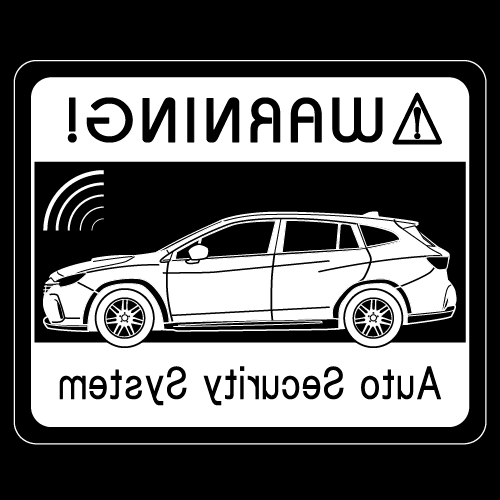 Rakuten - セキュリティステッカー(LAYBACKタイプ)