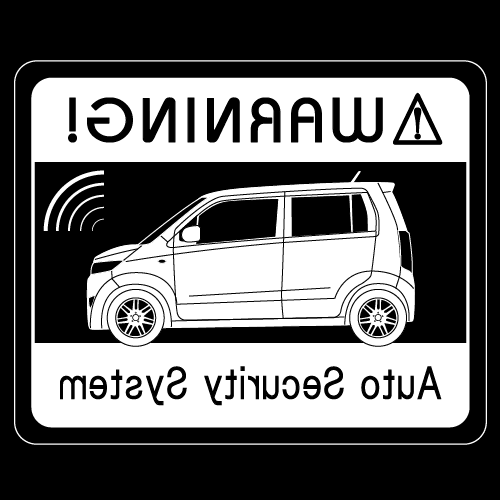 Rakuten - セキュリティステッカー(WagonR STINGRAYタイプ)