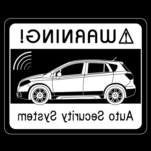 セキュリティステッカー(SX4 S-CROSSタイプ)