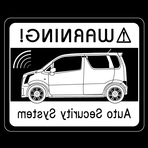 セキュリティステッカー(WagonR STINGRAY MH55Sタイプ)
