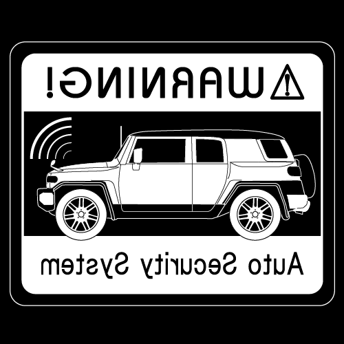 Rakuten - セキュリティステッカー(FJCruiserタイプ)