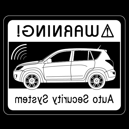 Rakuten - セキュリティステッカー(RAV4タイプ)